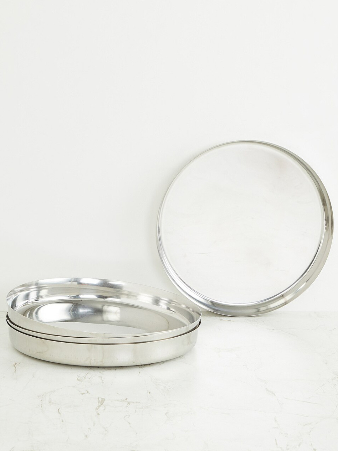 Buy Home Centre Set Of 4 Silver Toned Stainless Steel Khumcha