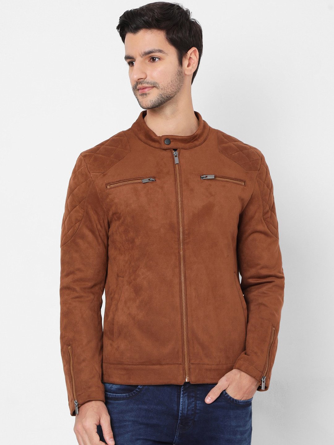Buy Mufti Men Brown Tailored Jacket Jackets for Men 15891336 Myntra