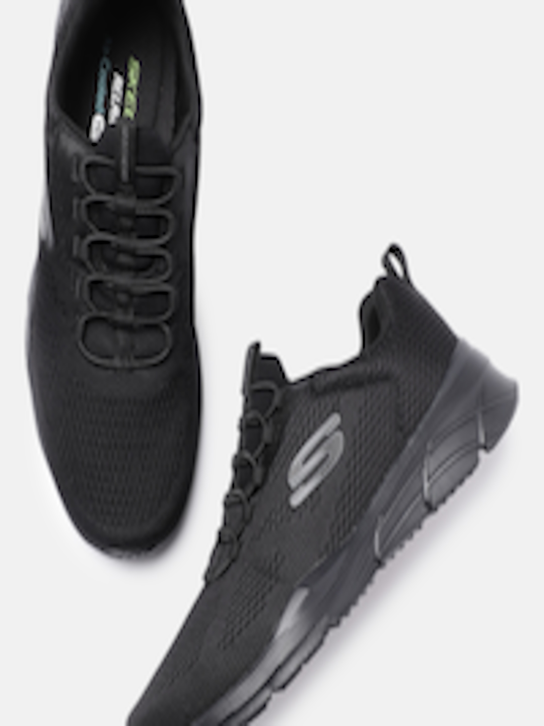 Buy Skechers Men Black Solid Regular Equalizer 4.0 Wraithern Sneakers ...