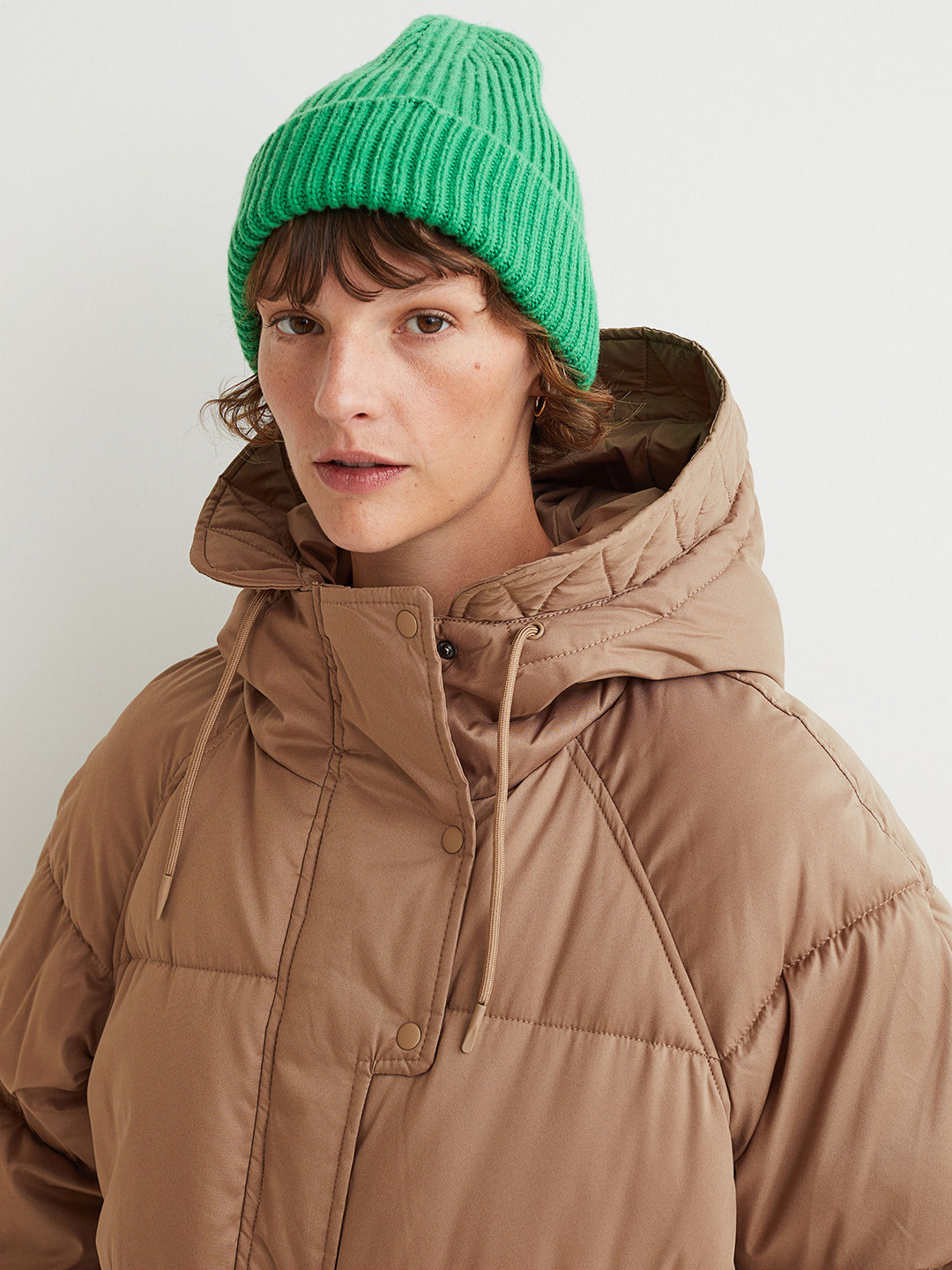 Buy H&M Women Brown Puffer Jacket Jackets for Women 15894242 Myntra