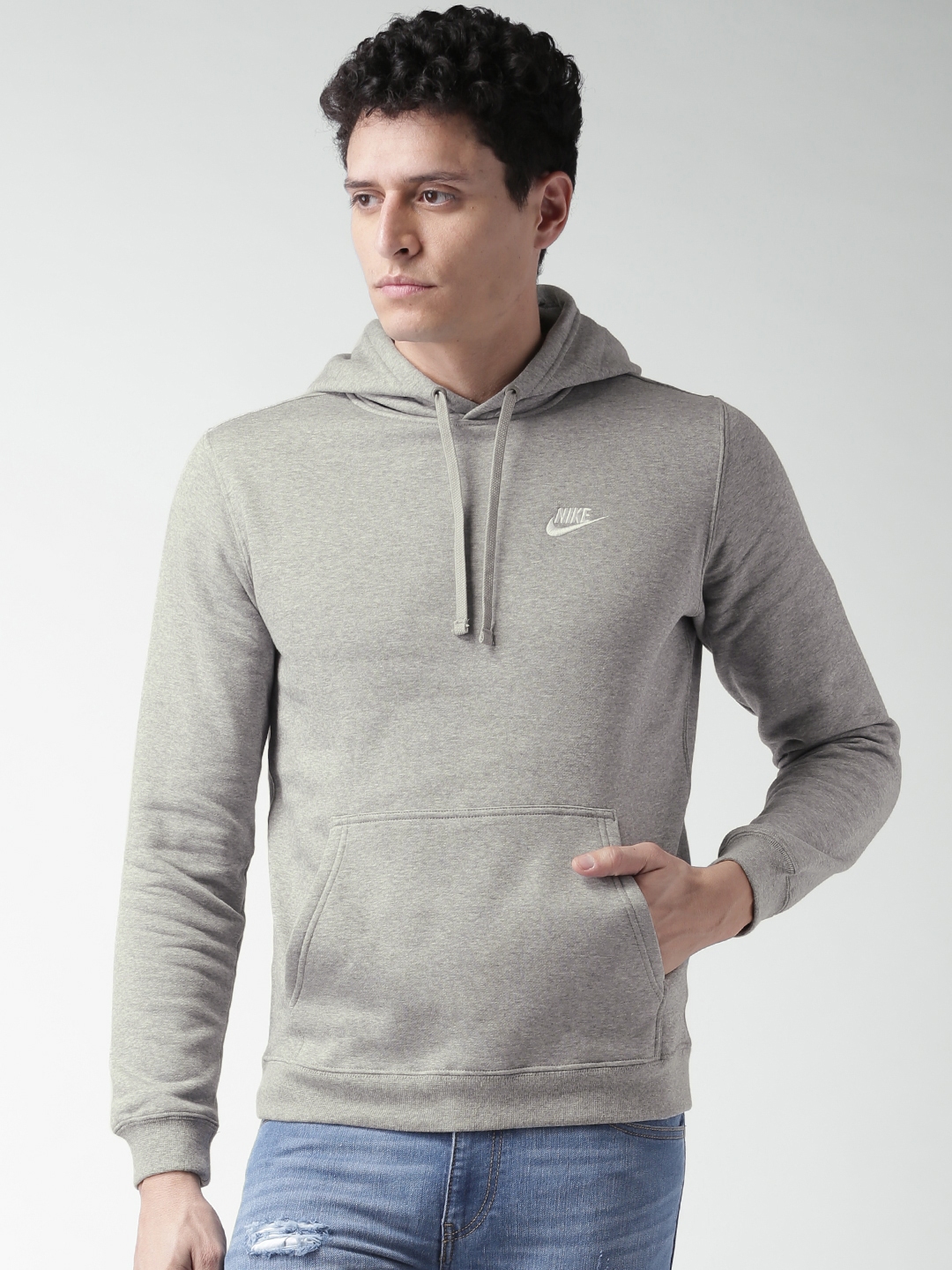 grey nike sweatshorts mens