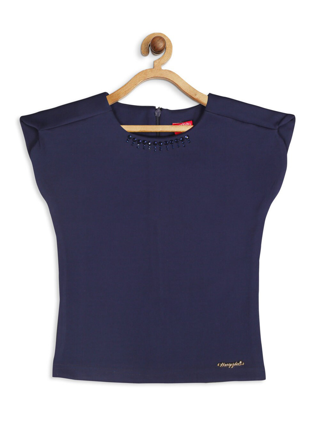 Buy Tiny Girl Navy Blue Regular Top - Tops for Girls 15895630 | Myntra