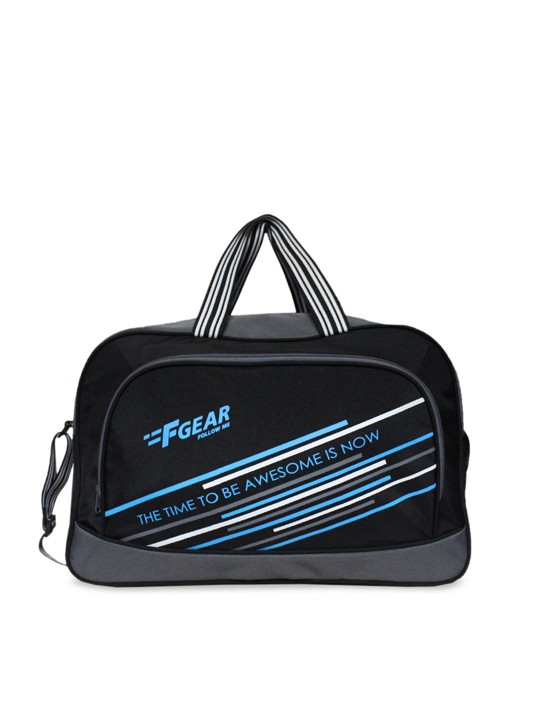 Buy F Gear Black & Blue Printed Duffle Bag Duffel Bag for Unisex