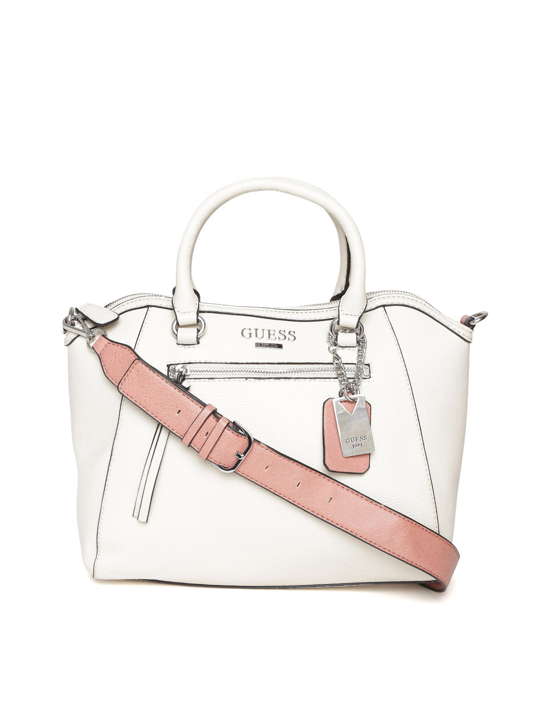 Buy GUESS Off White Handbag With Sling Strap Handbags for Women
