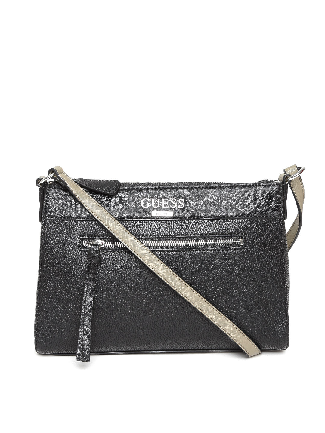 Buy GUESS Black Sling Bag Handbags for Women 1591098 Myntra