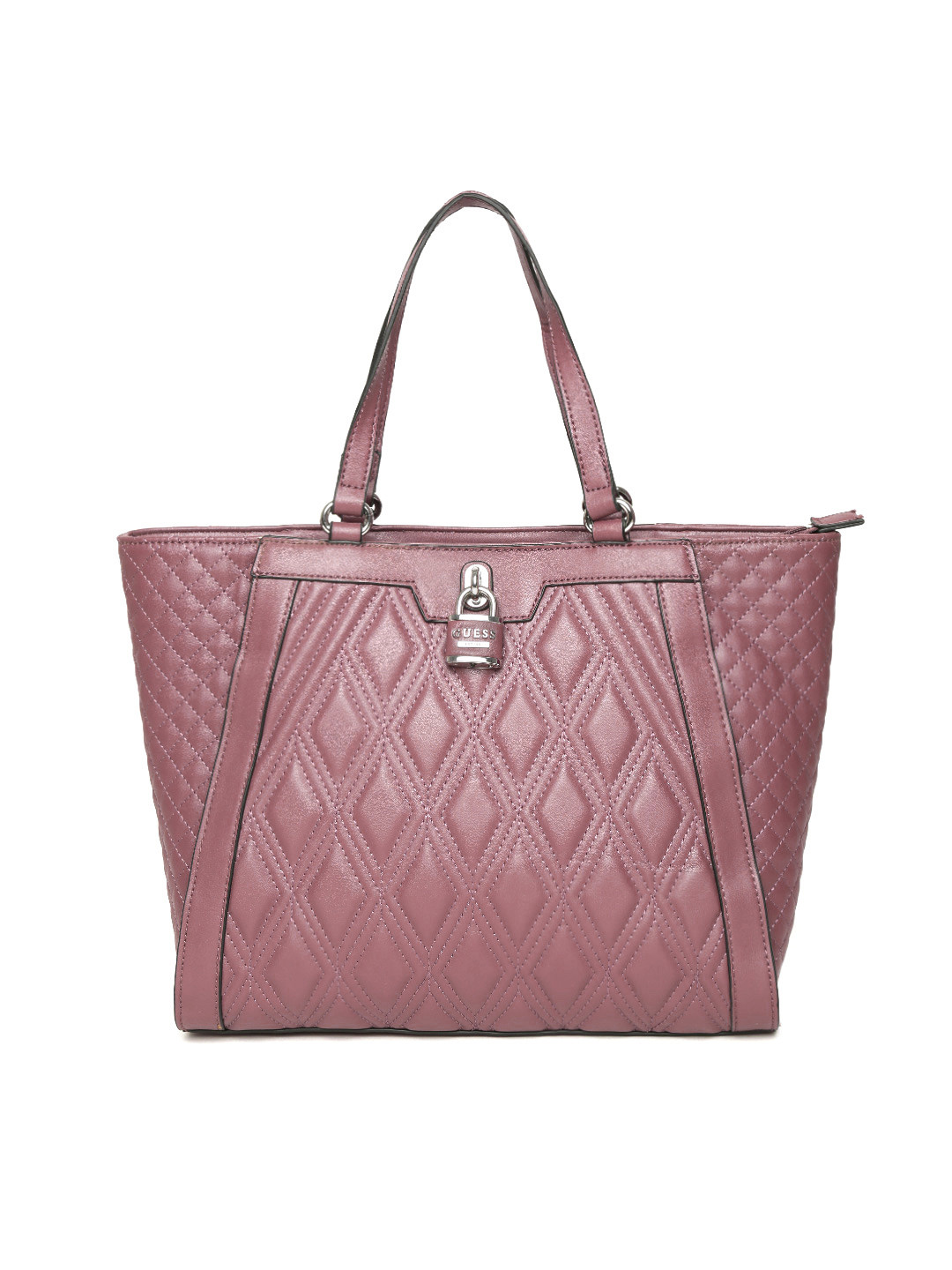 Buy GUESS Wine Coloured Quilted Handbag Handbags for Women 1591143