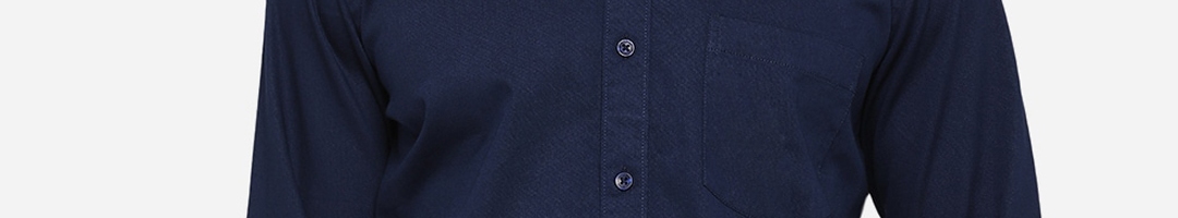 Buy JADE BLUE Men Blue Classic Slim Fit Opaque Casual Shirt - Shirts ...
