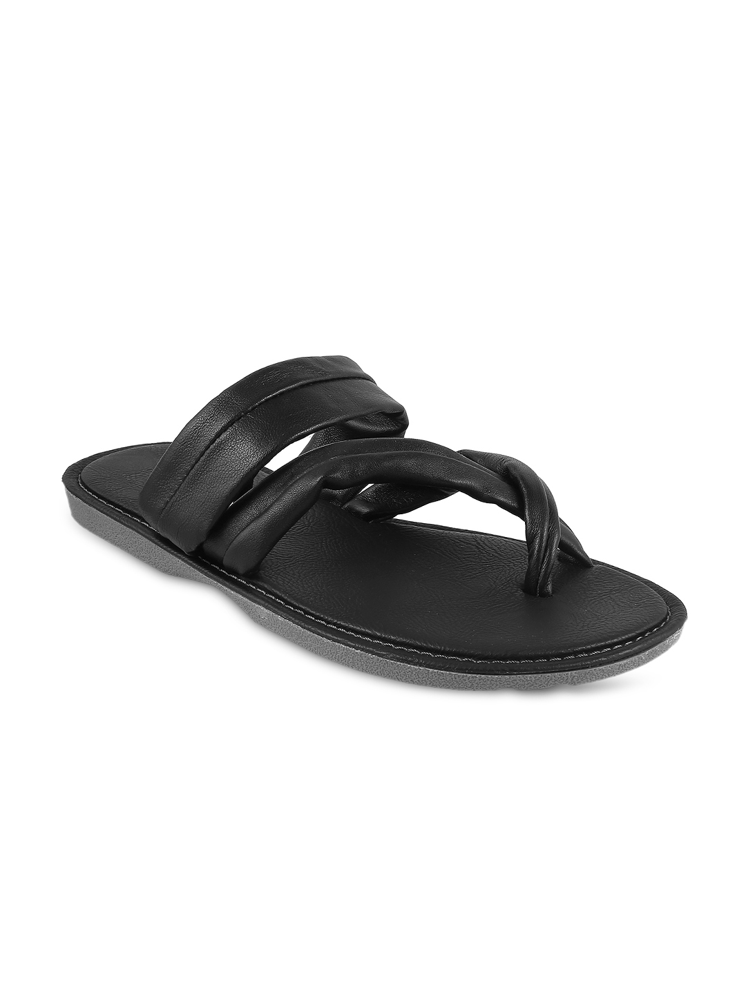 Buy Mochi Men Black Sandals - Sandals for Men 1591956 | Myntra