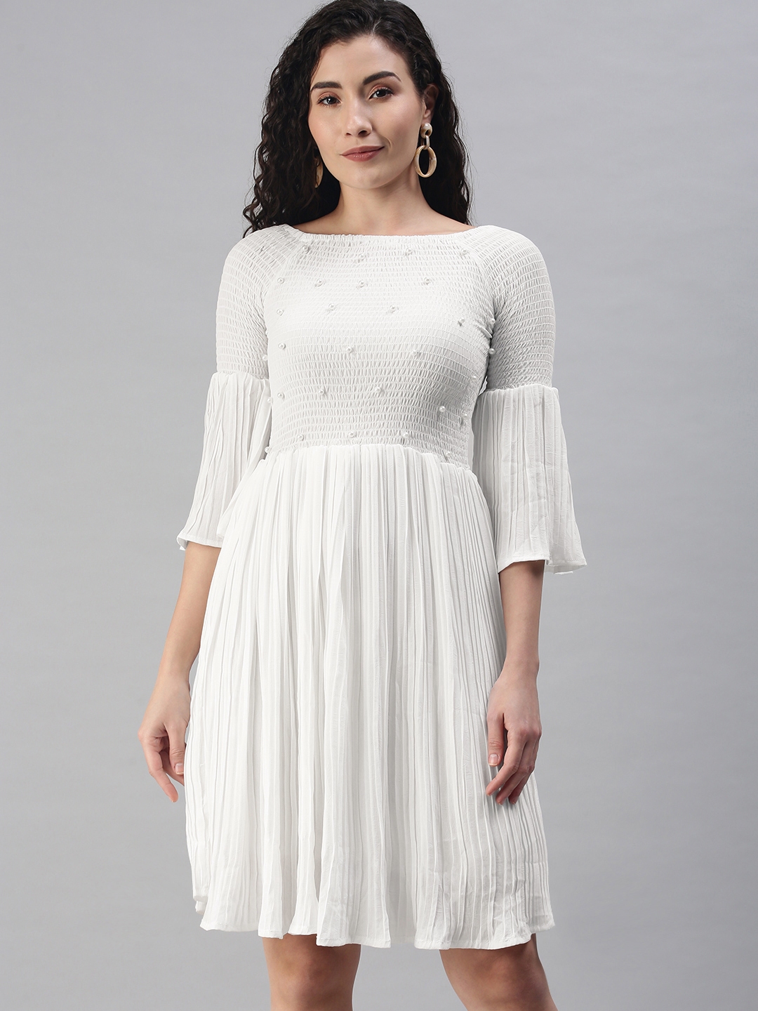 Buy XO LOVE White Georgette Dress - Dresses for Women 15921360 | Myntra