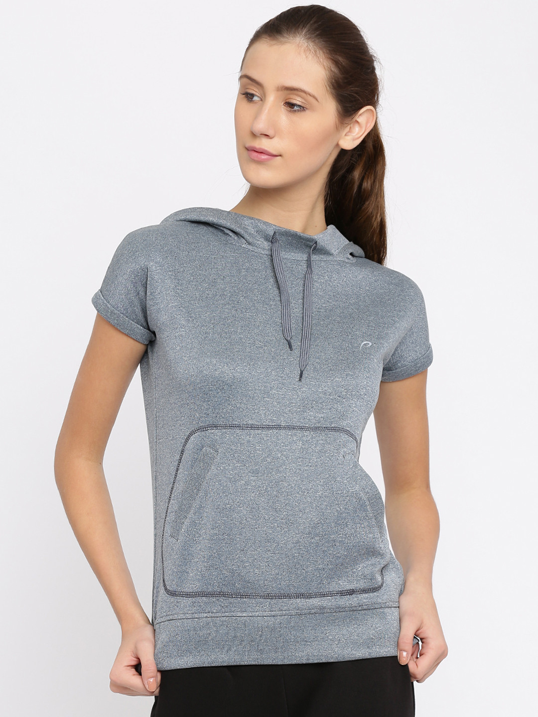 Buy Proline Active Grey Hooded Sleeveless Sweatshirt Sweatshirts for