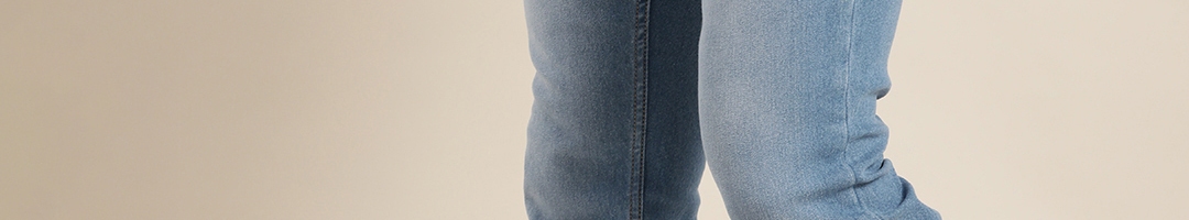 Buy Moda Rapido Men Blue Mid Rise Jogger Light Fade Jeans - Jeans for ...