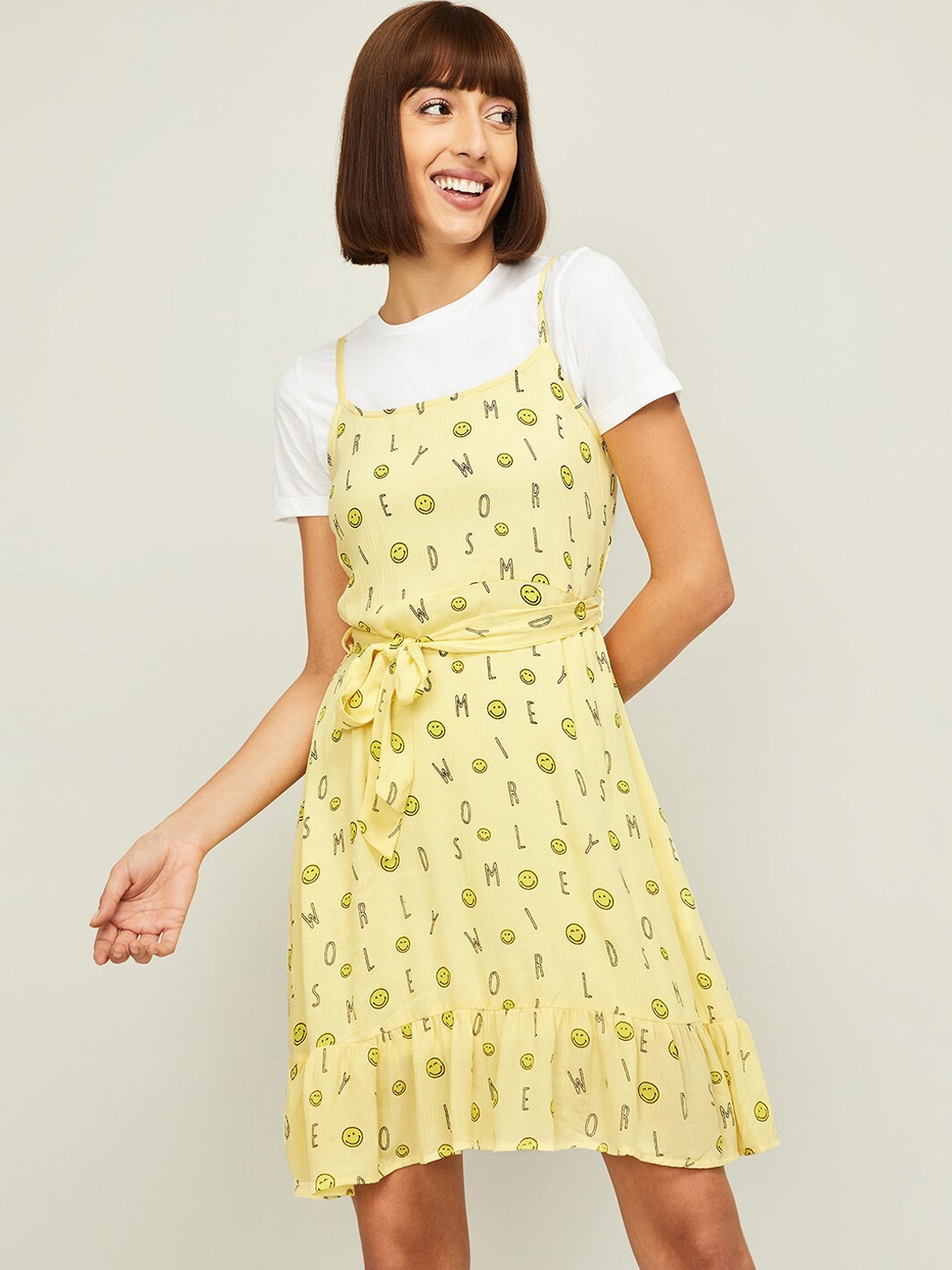 floral pinafore