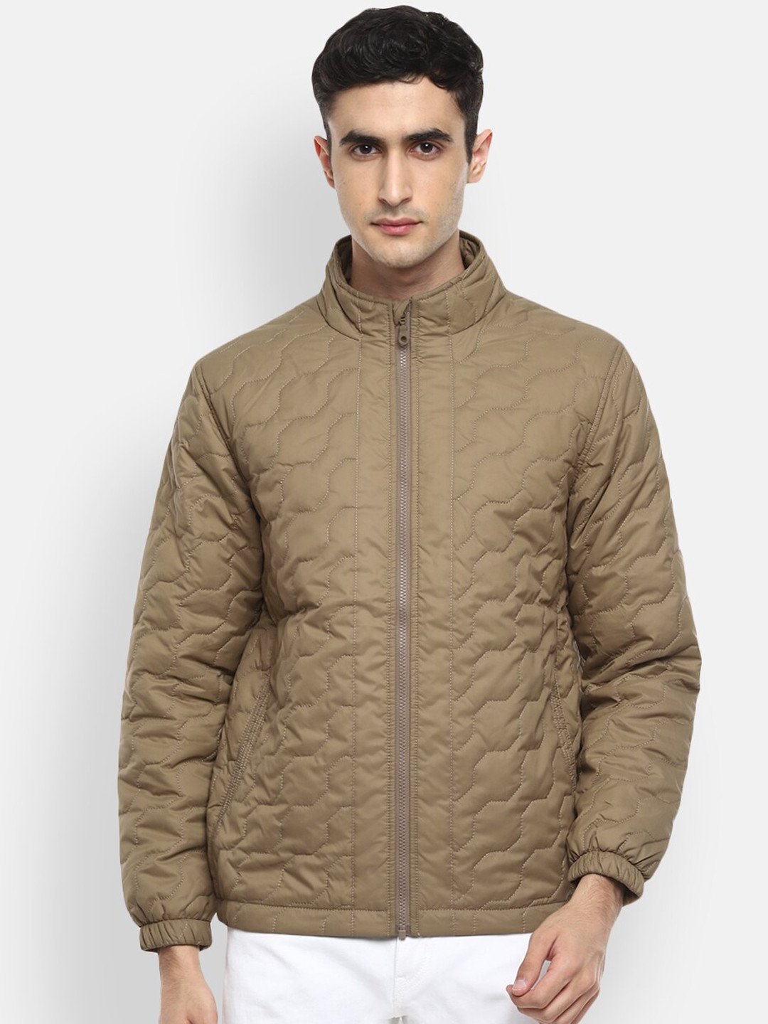 Buy Red Chief Men Beige Water Resistant Puffer Jacket Jackets for Men