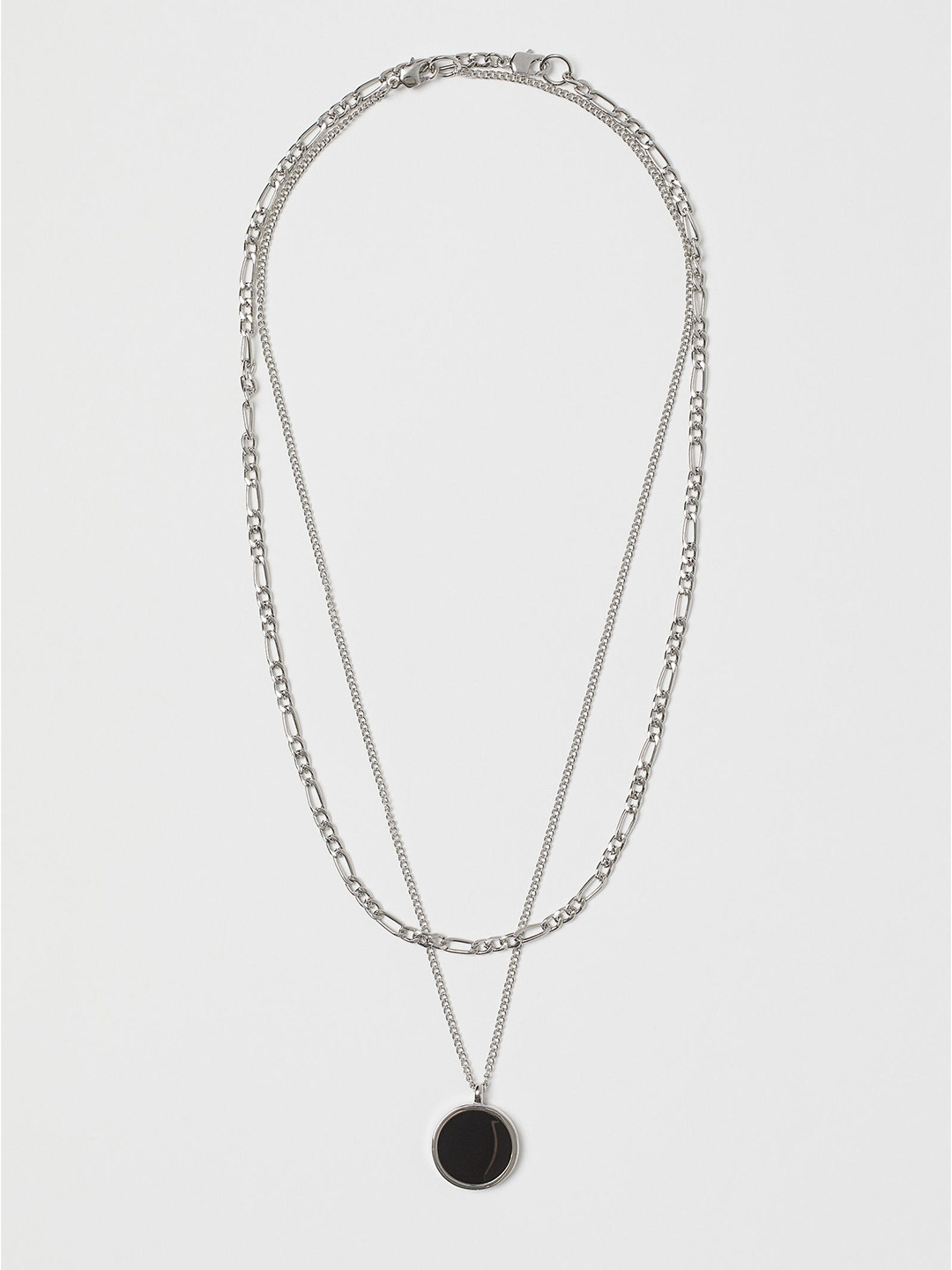 Buy H&M Men Silver 2 Pack Necklaces Necklace And Chains for Men