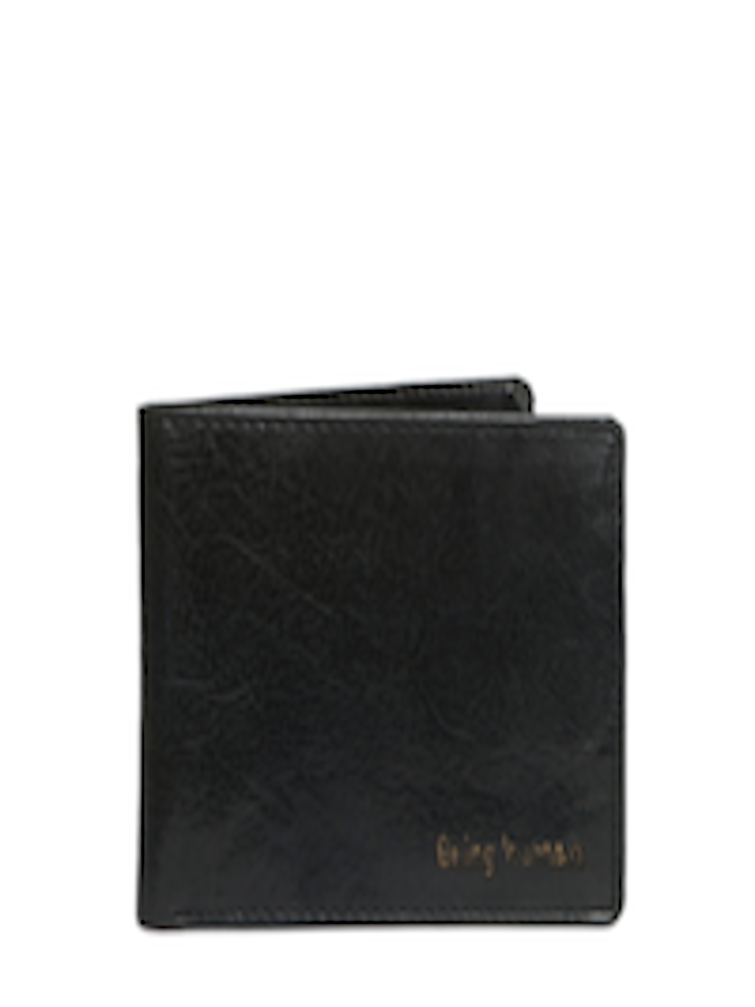 Buy Being Human Clothing Unisex Black Leather Wallet - Wallets for ...