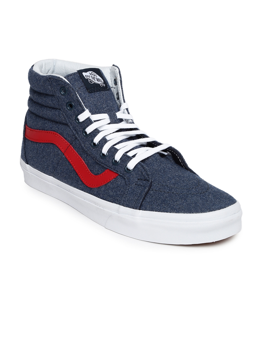 Buy Vans Unisex Navy Solid SK8 Hi Reissue High Top Sneakers - Casual ...