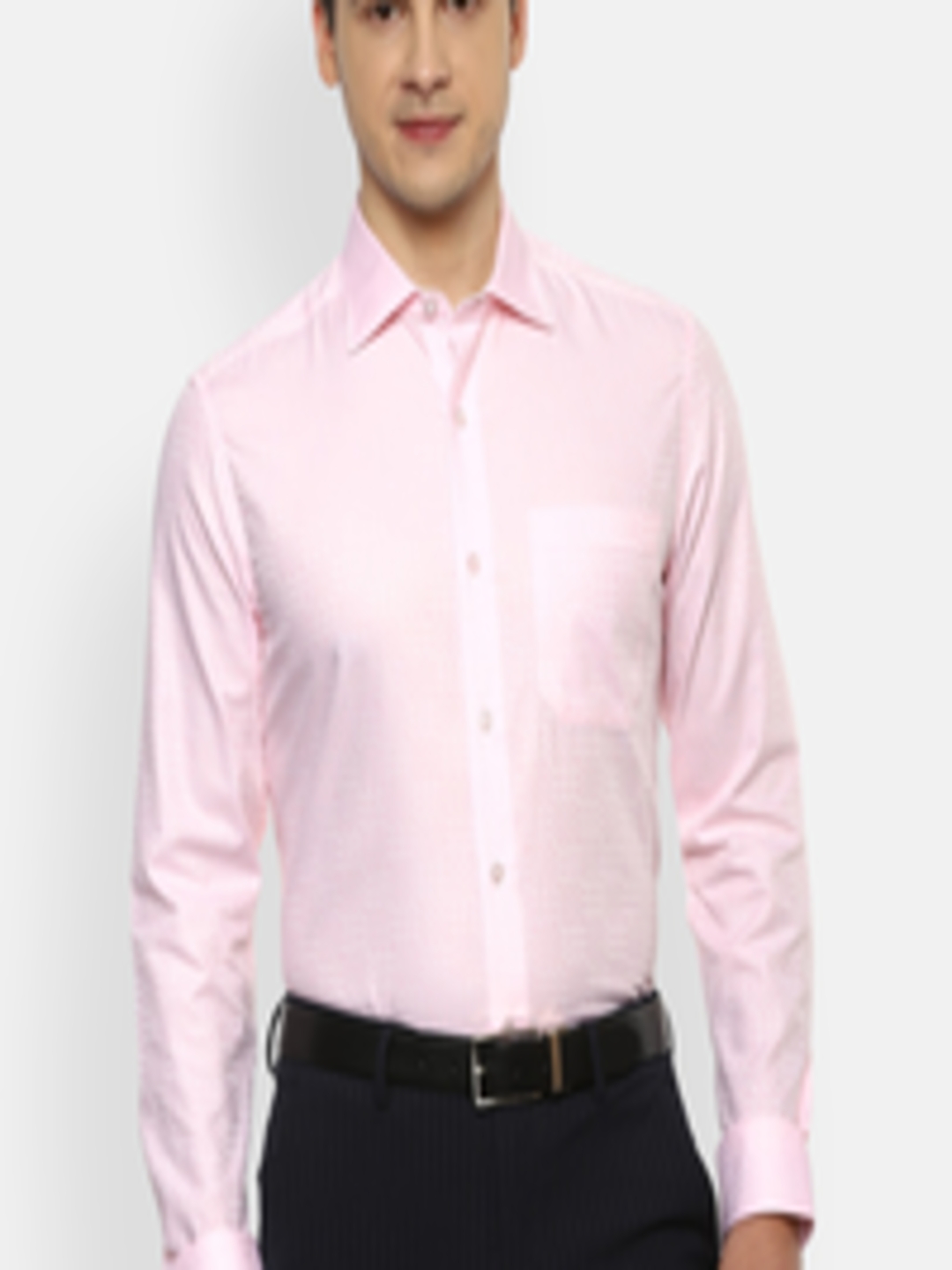 Buy Louis Philippe Gods & Kings Men Pink Opaque Formal Shirt - Shirts ...