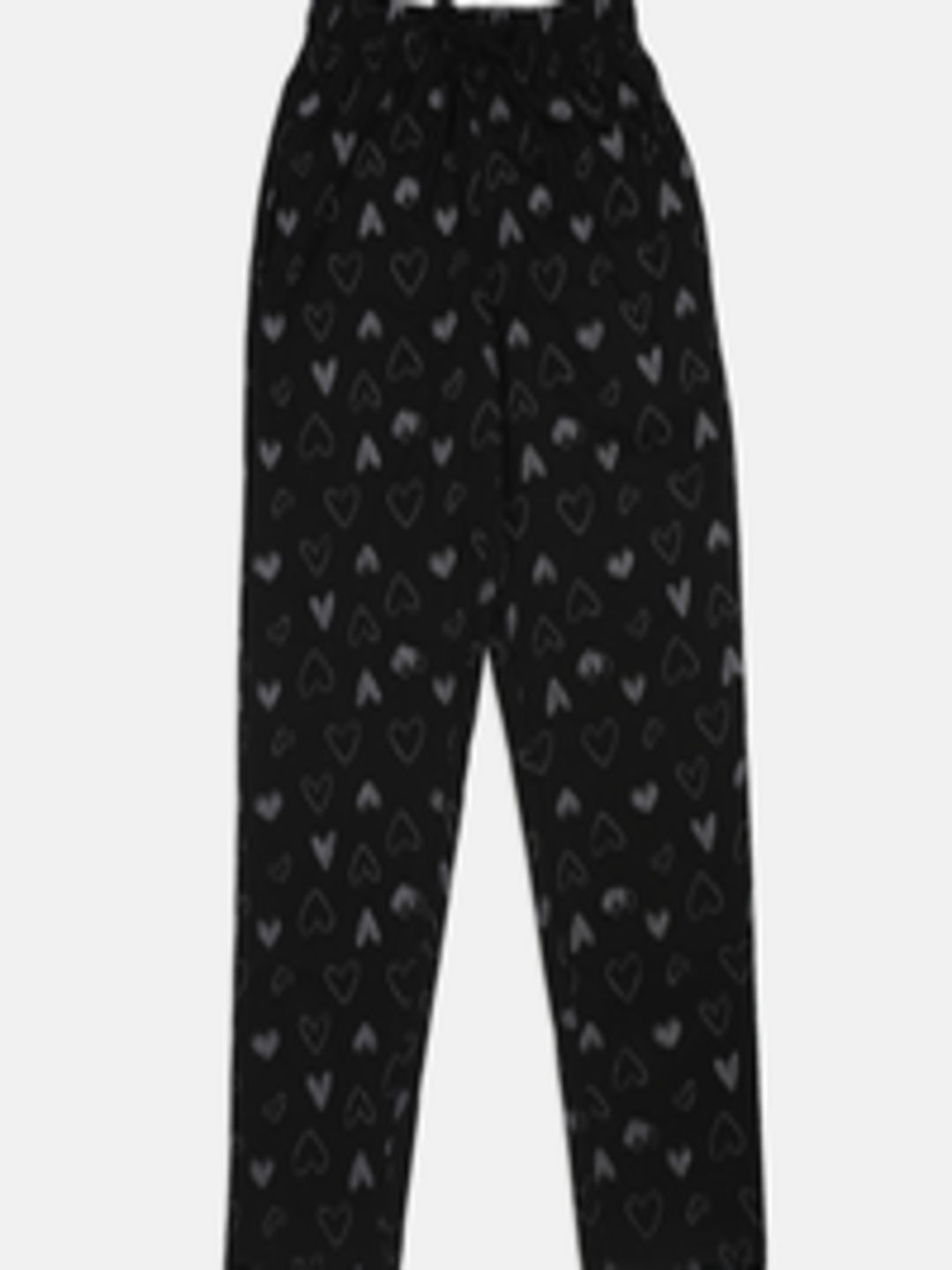 Buy Nins Moda Girls Black & Grey Printed Track Pants - Track Pants for ...