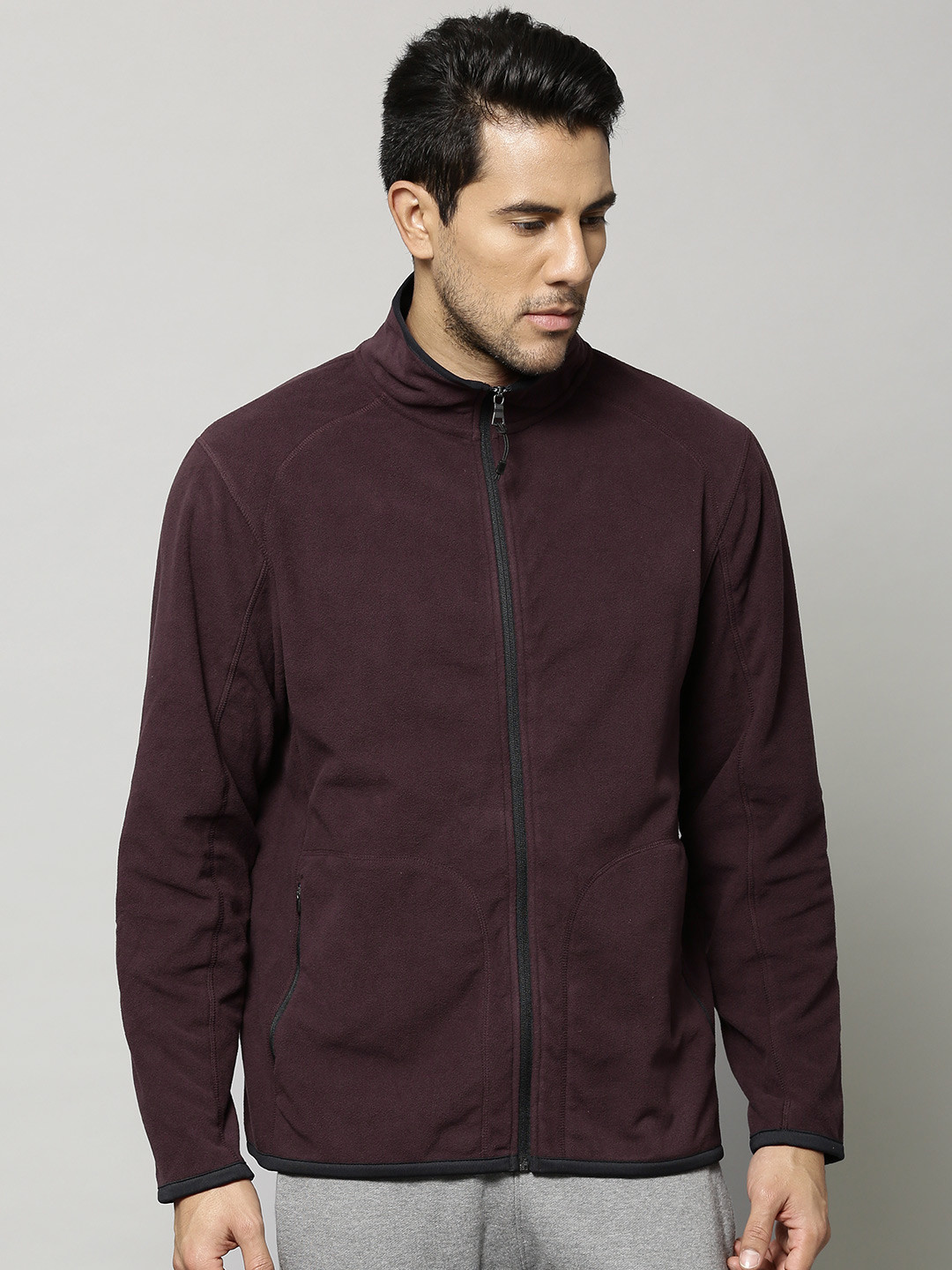 Buy Marks & Spencer Burgundy Fleece Sweatshirt Sweatshirts for Men