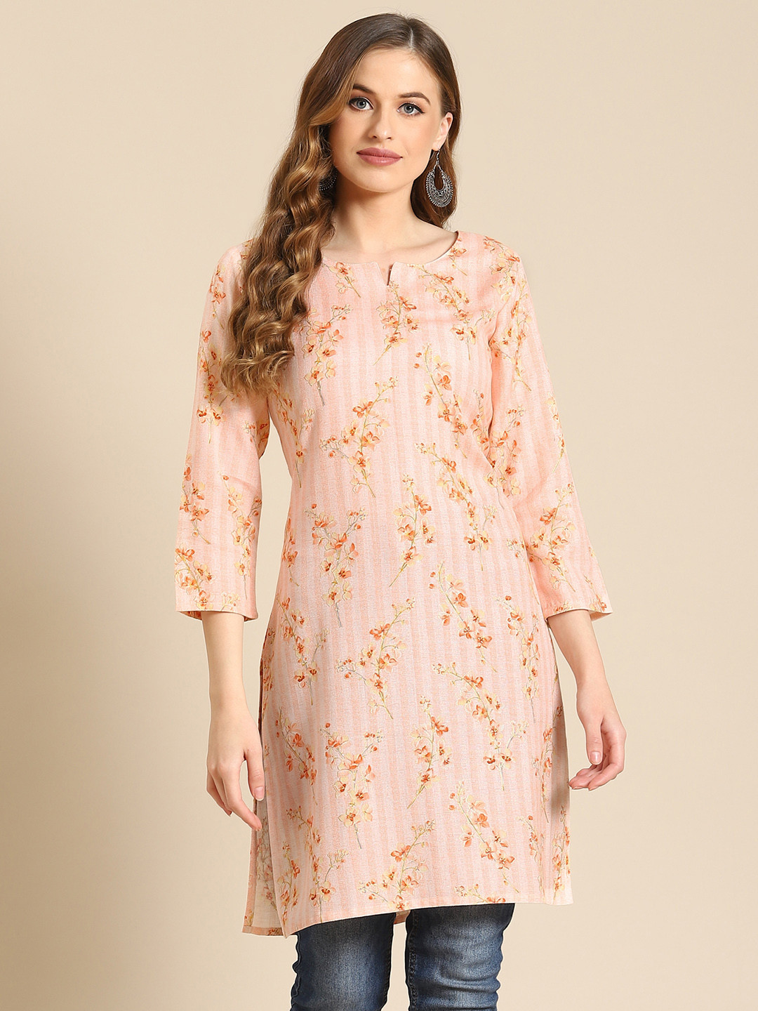 Pragathi Peach Kurti