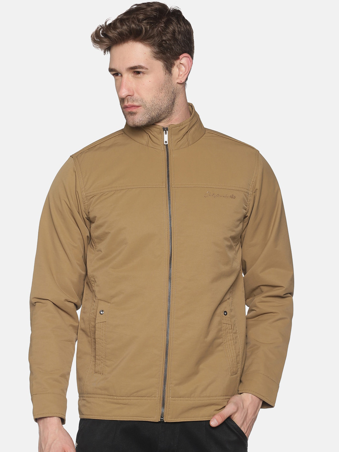Buy SHOWOFF Men Khaki Lightweight Sporty Jacket Jackets for Men