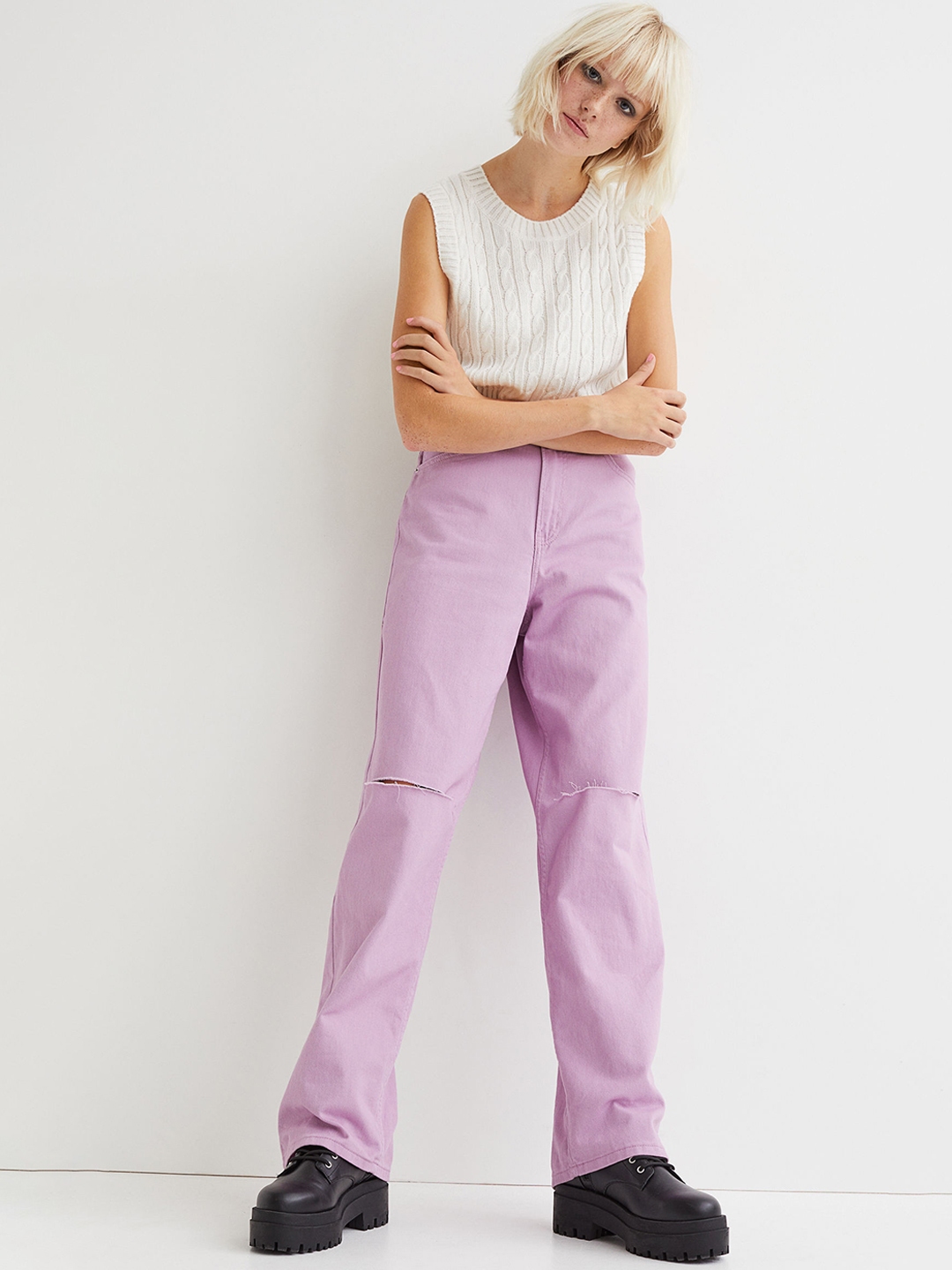 h and m baggy pants