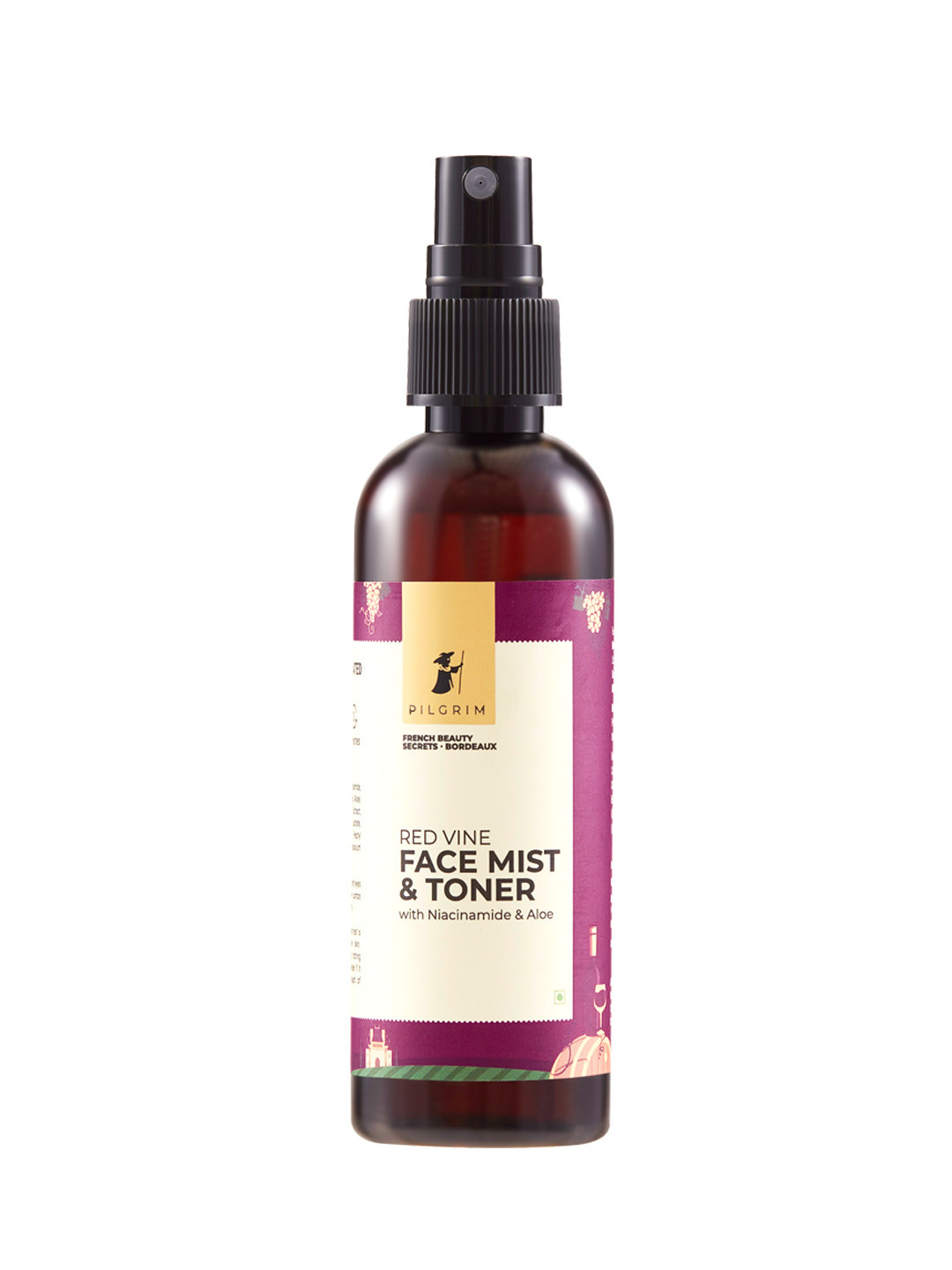Buy Pilgrim Alcohol Free Red Vine Face Mist & Toner Spray For Anti
