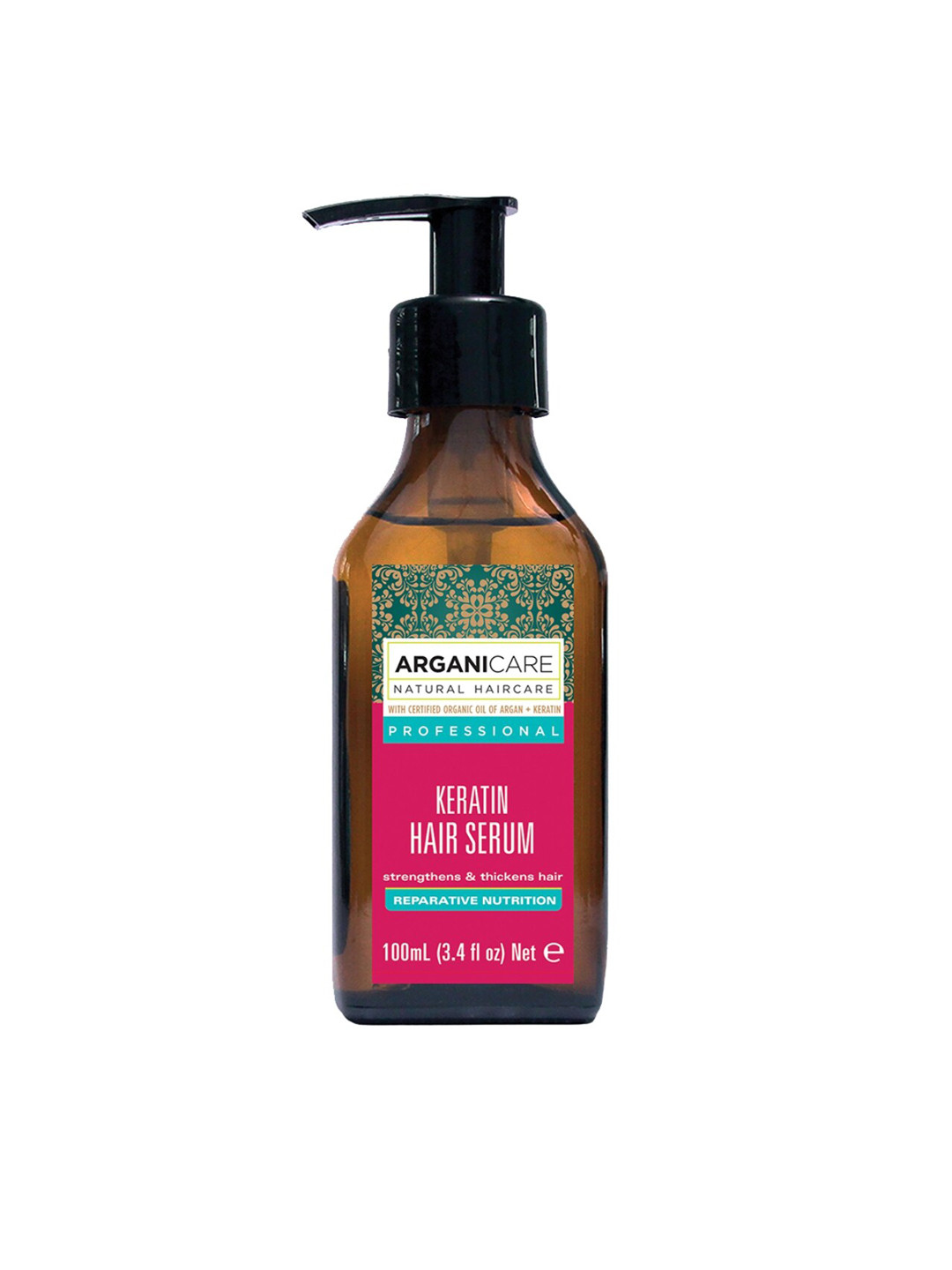 Buy ARGANICARE Organic Argan Oil And Keratin Repairing Hair Serum 100ml