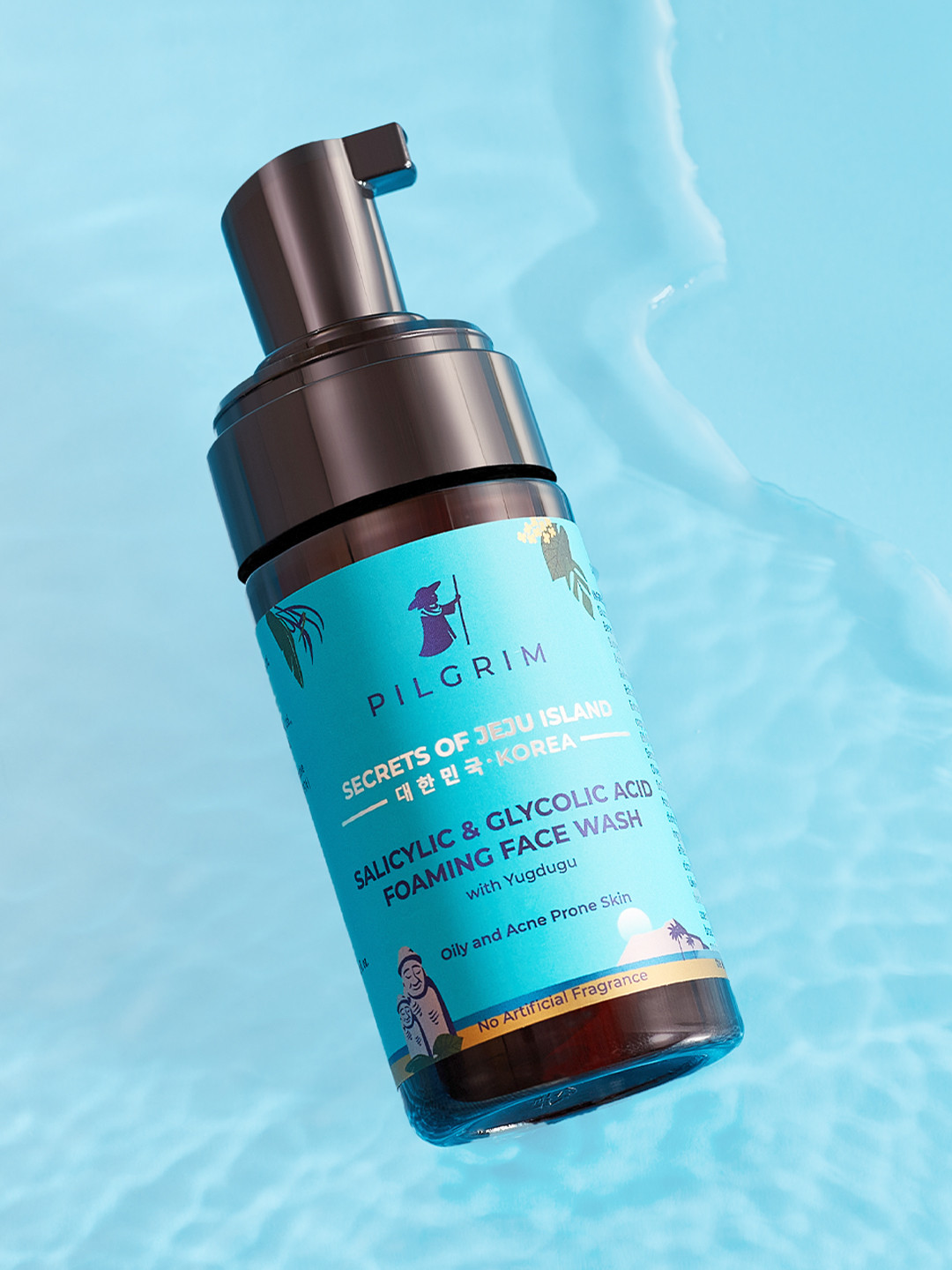 Buy Pilgrim Salicylic (BHA) & Glycolic Acid (AHA) Foaming Face Wash For Acne Prone Skin Face