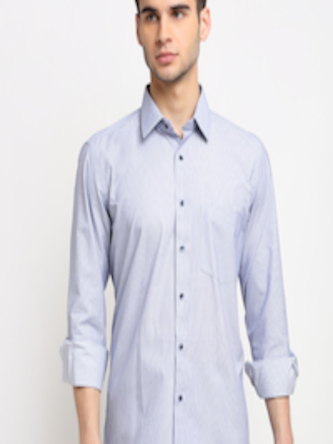 Buy La Mode Men Blue Slim Fit Opaque Party Shirt - Shirts for Men ...