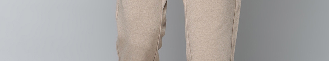Buy LINDBERGH Men Beige Slim Fit Trousers - Trousers for Men 15989678 ...
