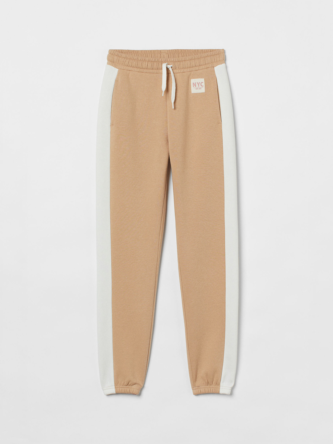 Buy H&M Girls Beige Side Striped Joggers Trousers for Girls 15993120 Myntra