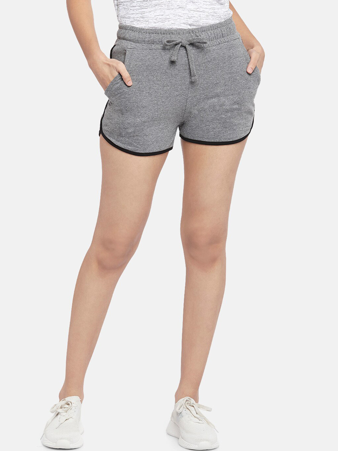 Buy Ajile By Pantaloons Women Grey Sports Shorts Shorts for Women