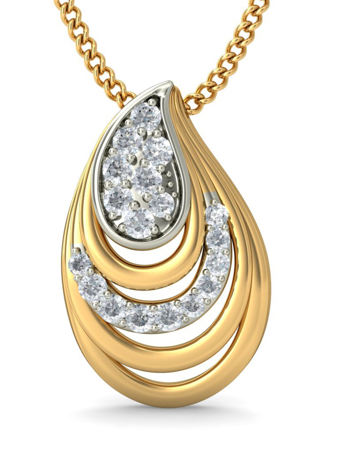 Buy BlueStone 1.033 G 18KT Gold Fusia Pendant With Diamonds Pendant Diamond for Women 1601031