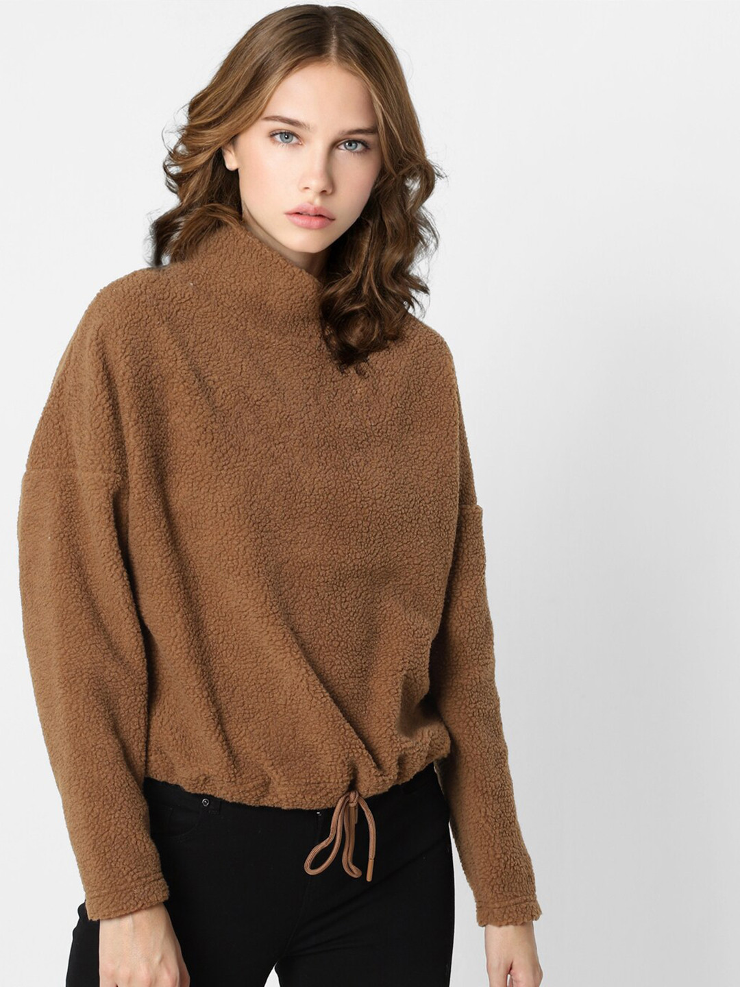 Buy ONLY Women Brown Sweatshirt Sweatshirts for Women 16010938 Myntra