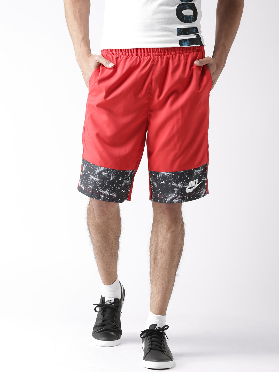 Buy Nike Men Red AS NSW AOP Flow Printed Sports Shorts Shorts for Men