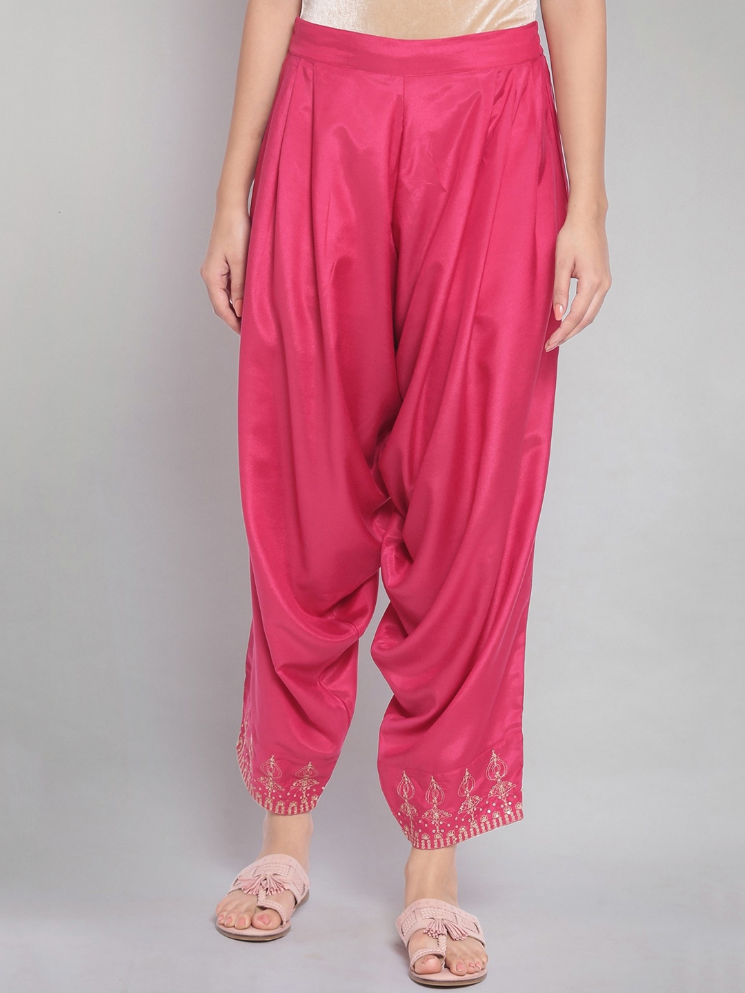 Buy W Women Pink Pleated Salwar - Salwar for Women 16018126 | Myntra