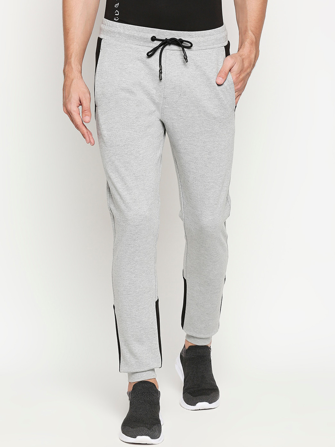 Beige Regular fit Men's Track Pants by Being Human Clothing