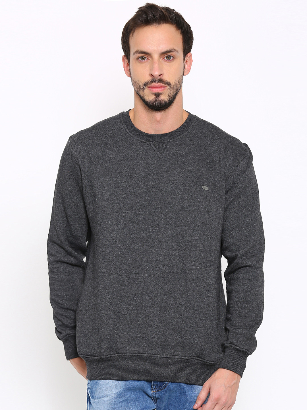 Buy Proline Charcoal Grey Sweatshirt Sweatshirts for Men 1602220 Myntra