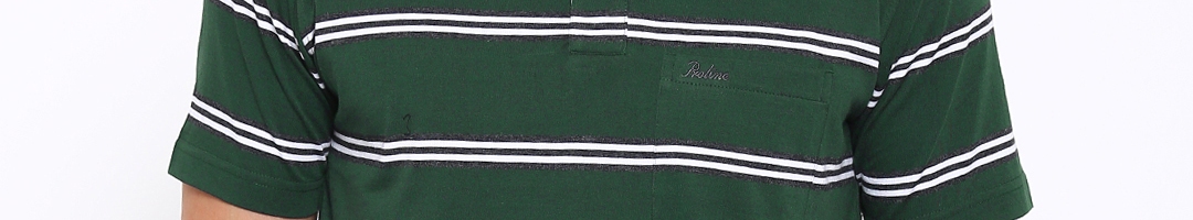 Buy Proline Men Green Striped Polo T Shirt - Tshirts for Men 1602376 ...