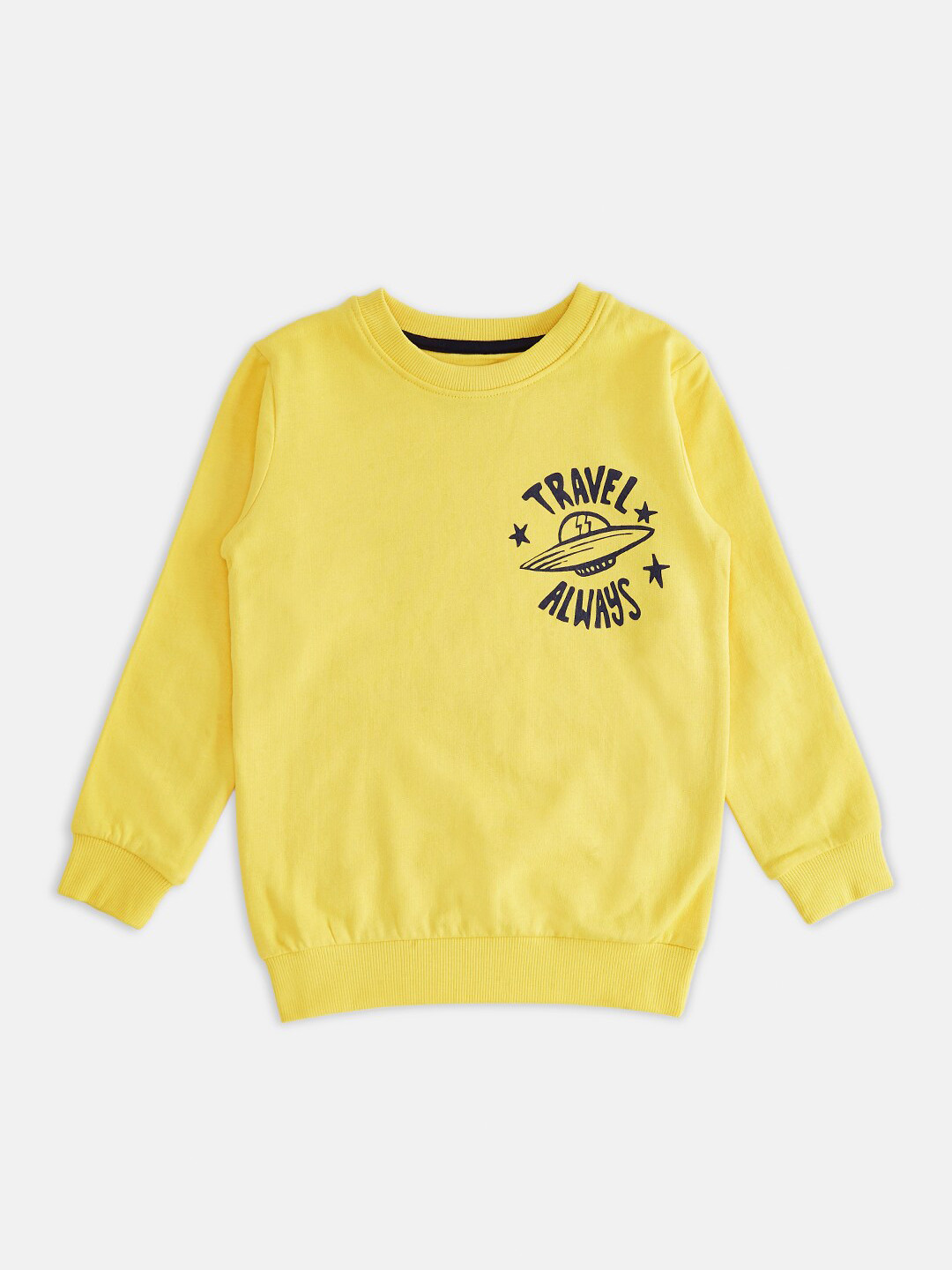 Buy Pantaloons Junior Boys Mustard Cotton Sweatshirt Sweatshirts for