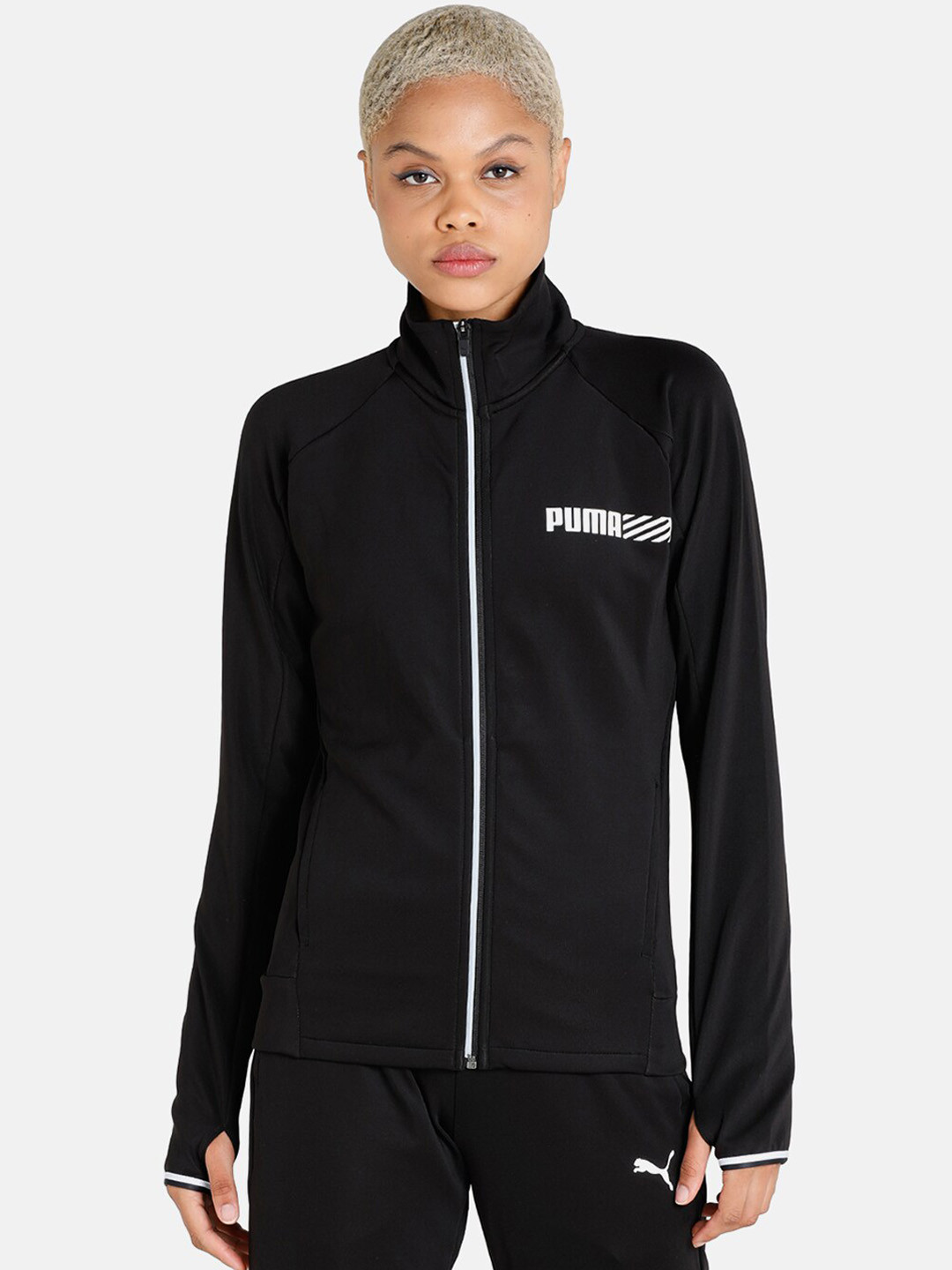 Buy Puma Women Black Sports Jacket Jackets for Women 16031404 Myntra