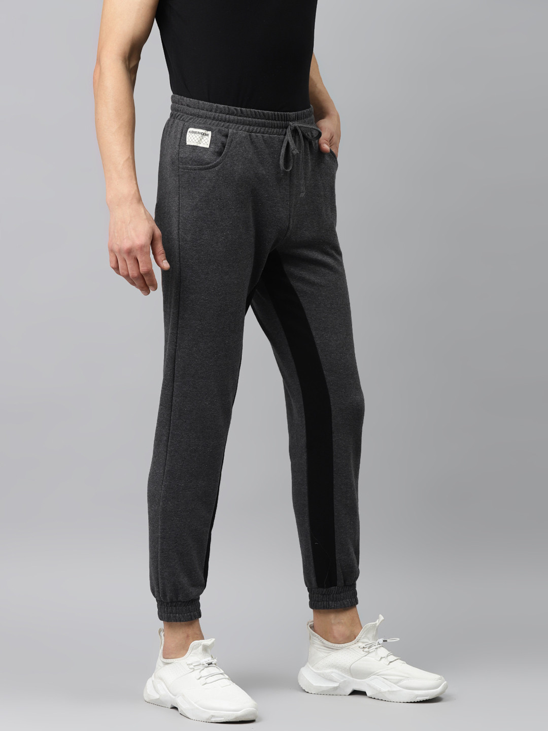 Buy Hubberholme Men Charcoal Joggers Track Pants for Men 16033650