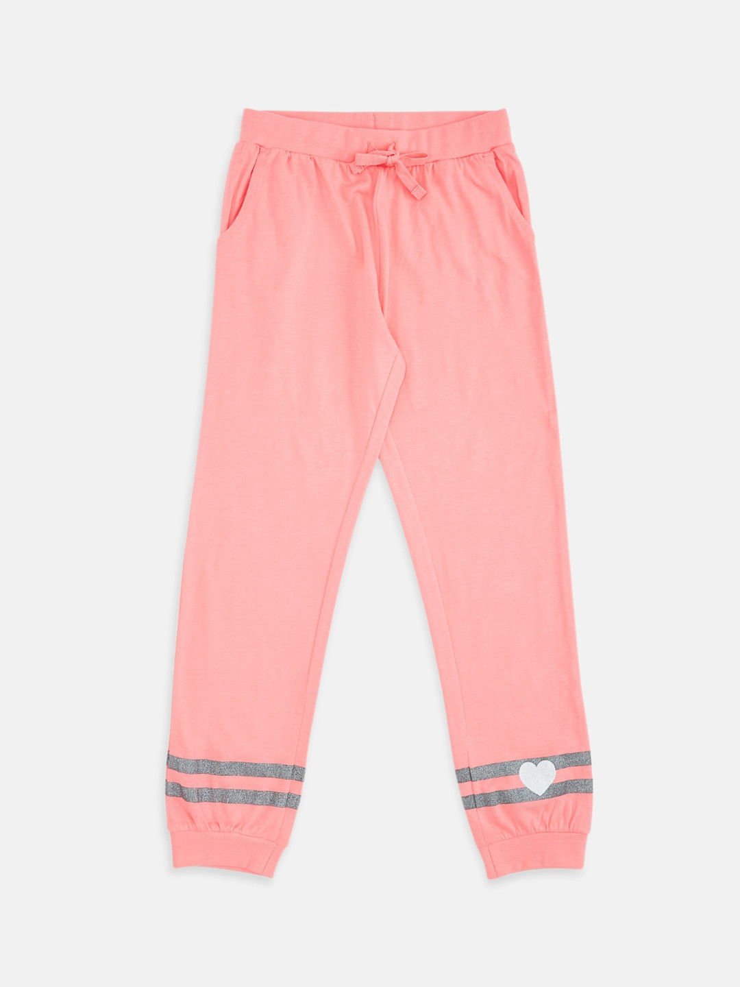 Buy Pantaloons Junior Girls Rose Solid Joggers Track Pants for Girls
