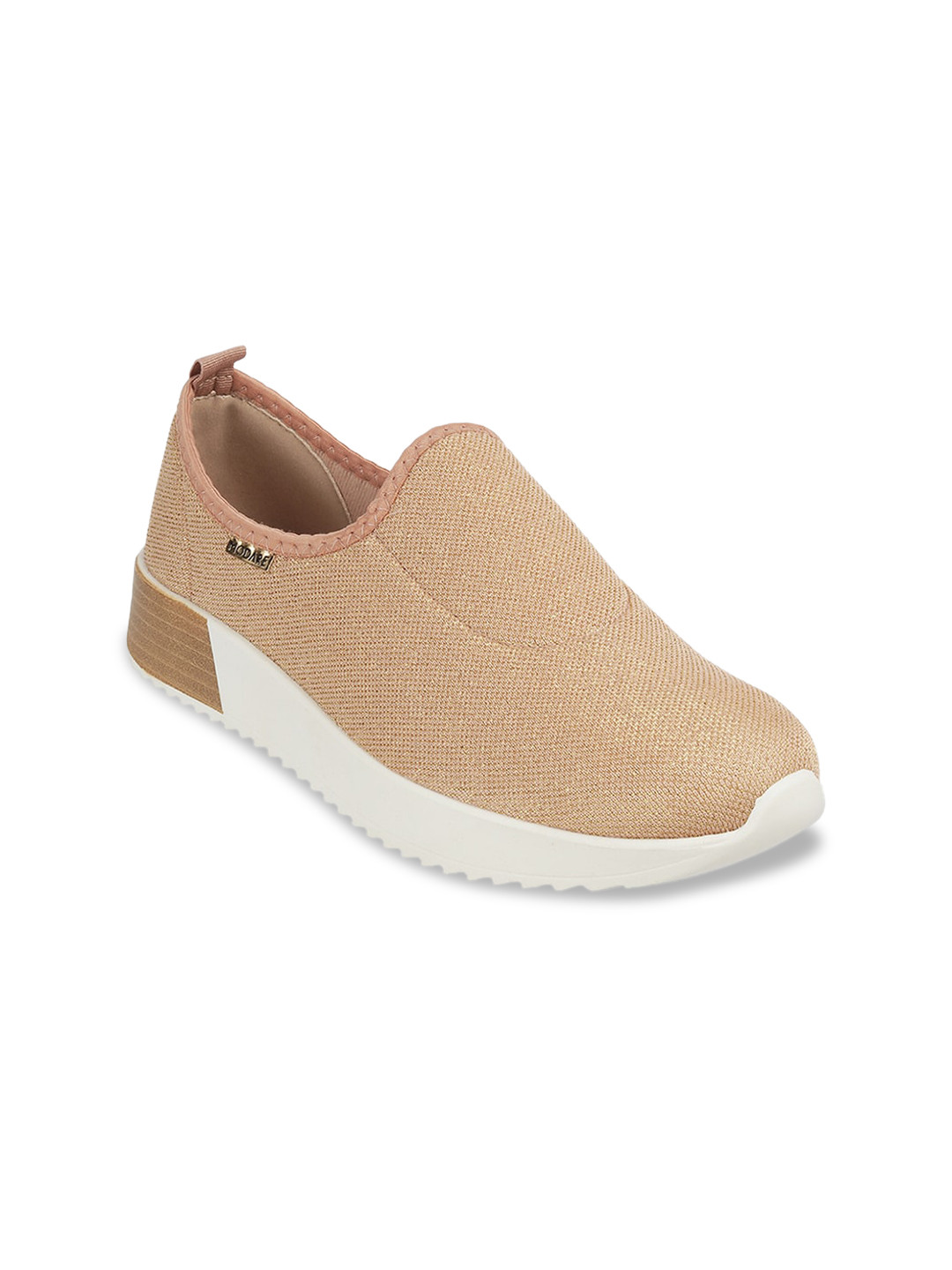 Buy MODARE Women Beige Slip On Sneakers Casual Shoes for Women