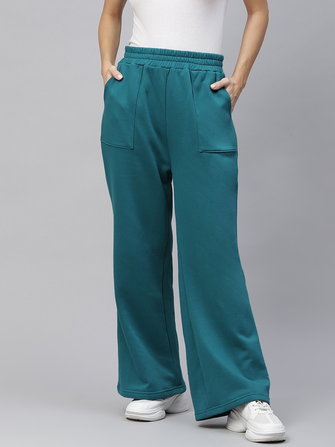 teal track pants