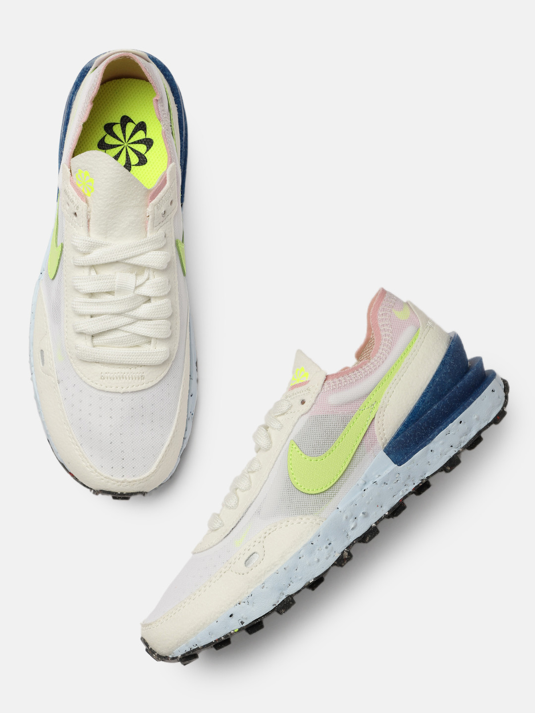 Buy Nike Women White Waffle One Crater Sneakers Casual Shoes for