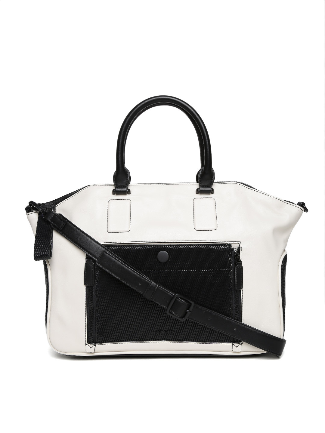 Buy Nine West Off White & Black Handbag With Sling Strap Handbags for Women 1604614 Myntra