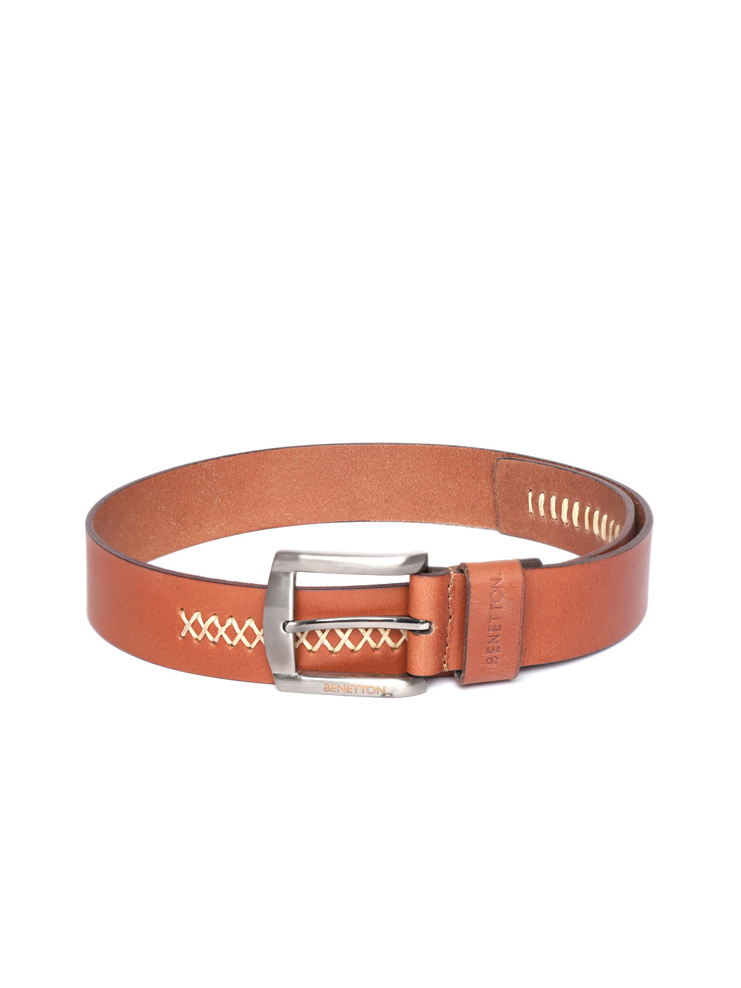 benetton leather belt
