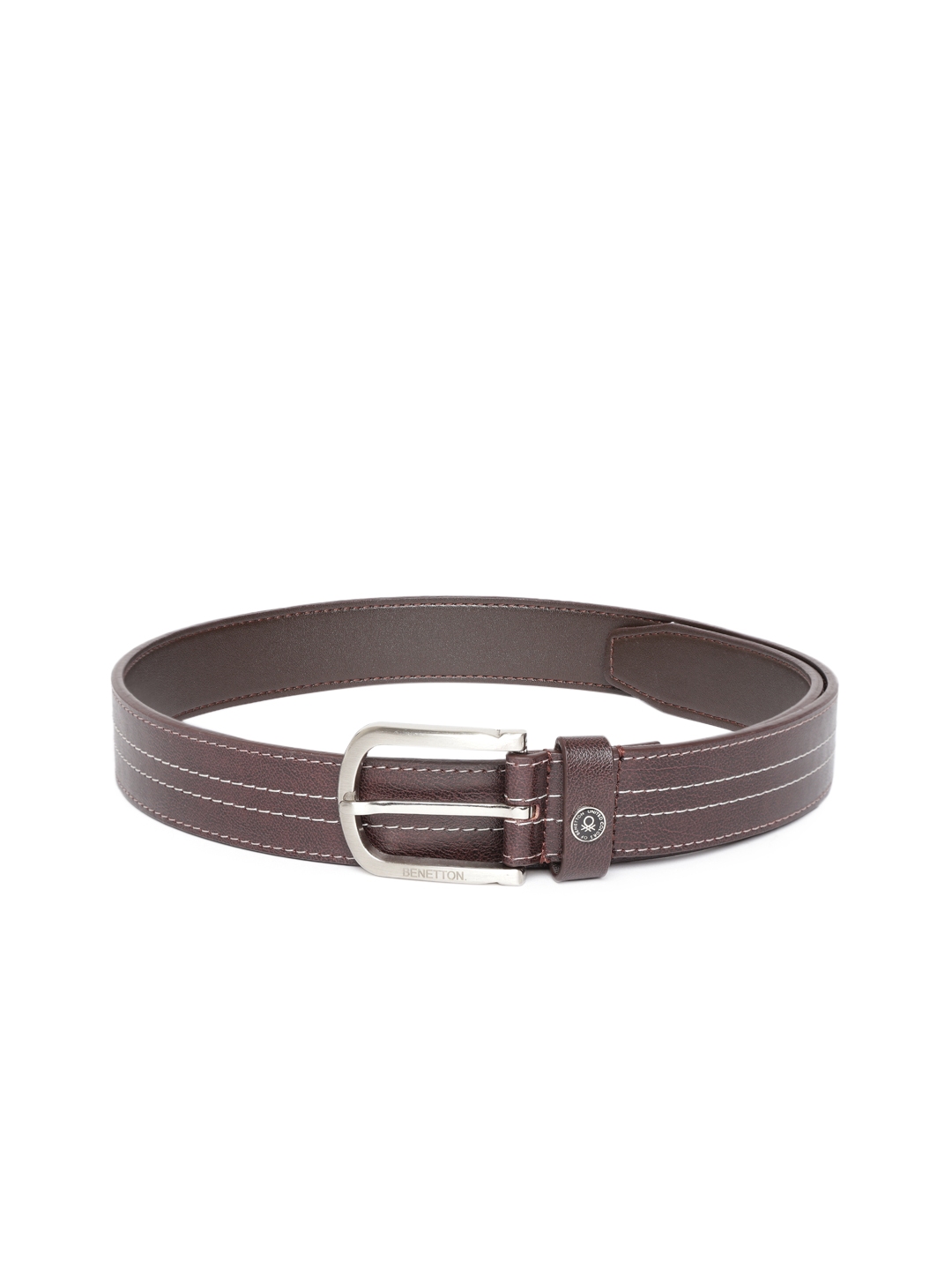 Buy United Colors Of Benetton Men Coffee Brown Solid Belt - Belts for ...